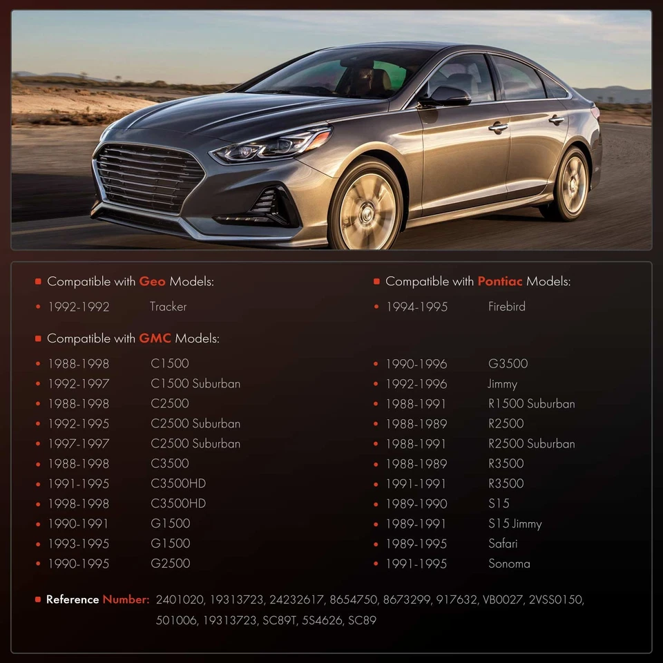 Speed Sensor for Chevrolet Impala Tahoe Blazer GMC C1500 Buick Cadillac Pontiac - Image 3 of 4