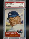 MICKEY MANTLE 1953 TOPPS #82 WELL CENTERED WITH GREAT EYE APPEAL PSA 4