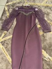 Ruched Sexy Midi Dress Plum