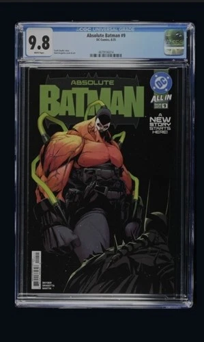 🔥 Absolute Batman #9 CGC 9.8 Grade Cover A 1st Print Nick Dragotta Cover 🔥