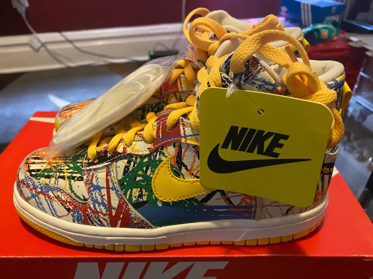 Nike dunk high scribble clearance