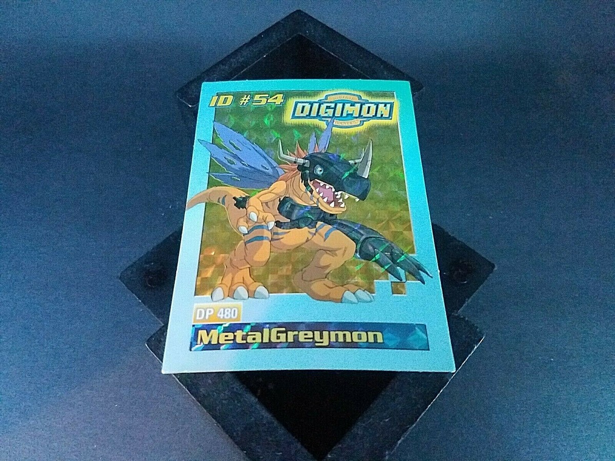 Ultra Rare 1999 Bandai Digimon Trading Card ID#54 MetalGreymon