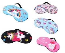 Unicorn Soft Eye Mask Cotton Eyemask Blindfold Travel Relax Sleep Mask Birthday 