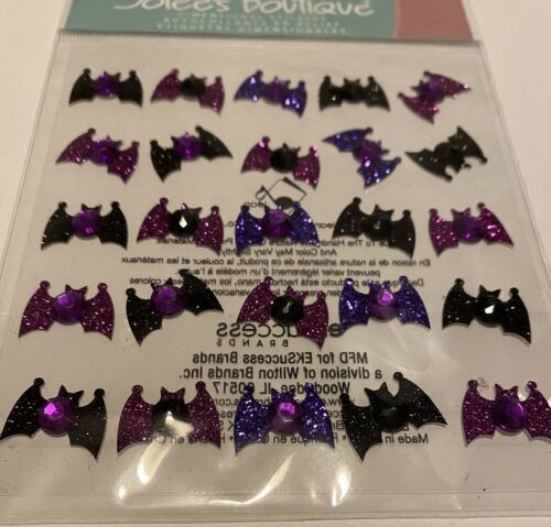 Jolee’s Boutique Sticker Bats Halloween Scrapbook Embellishment Glitter Gem Bat - Picture 1 of 1