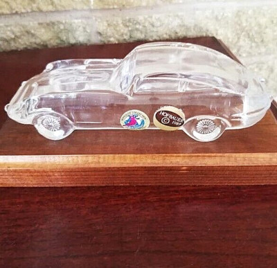 Hofbauer Jaguar XK 120, lead crystal, boxed