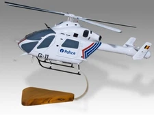 McDonnell Douglas MD900 Belgian Police Desk Wood Helicopter Large Scale 1/24