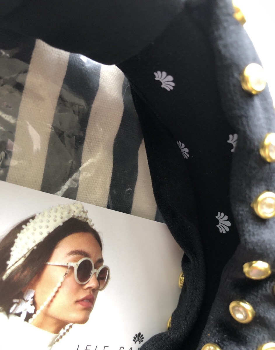 Lele Sadoughi Black Velvet Crystal Knotted Headband NWOT | eBay display picture 1