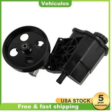 Power Steering Pump w/ Reservoir & Pulley for 2002-2007 Dodge Ram 1500 4.7L 5.7L