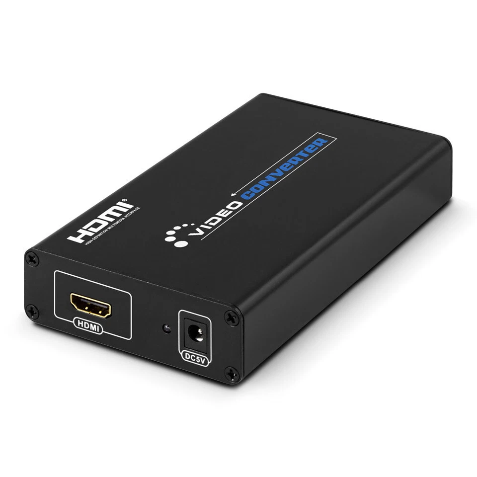 HDMI to VGA + 3.5mm Stereo Audio Converter HDMI to VGA + AUX L+R Adapter Powered - Image 3 of 4