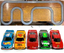1993 UNUSED TYCO TCR Slotless Slot Car Total Control RACE SET 22ft + 6 Vehicles!