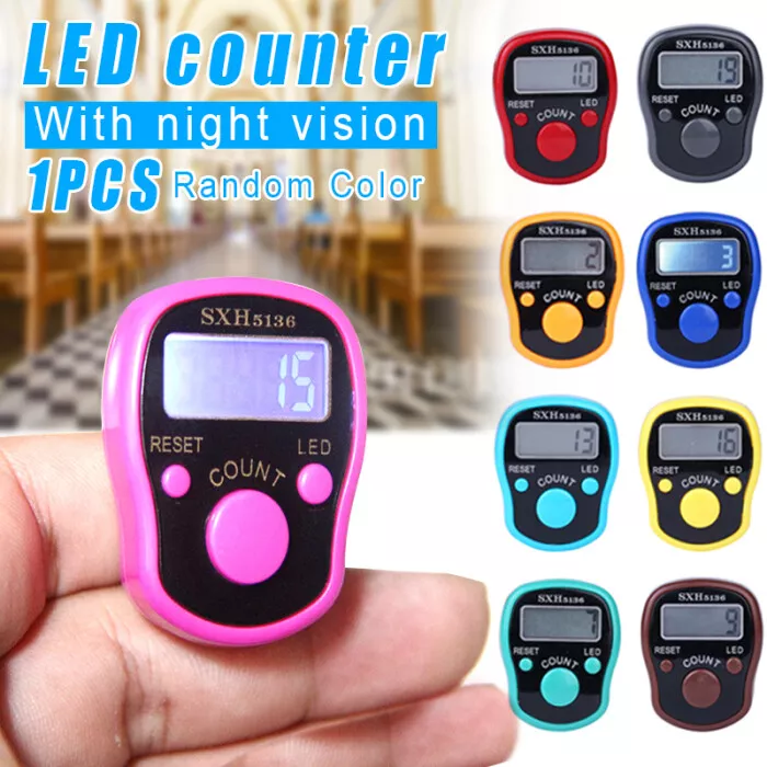 Electronic Finger Counter Finger Counter Electronic Counter Clicker Led  Electronic Finger Counter Electronic Finger Counter LED Electronic Digital