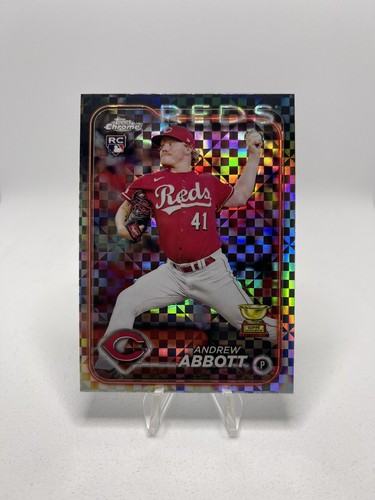 2024 Topps Chrome Andrew Abbott XFractor Rookie #154 RC Cincinnati Reds