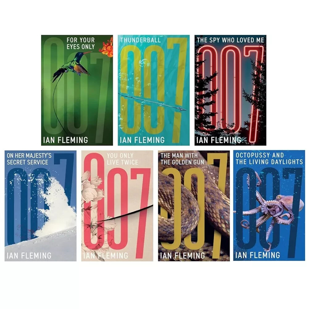 James Bond Series By Ian Fleming 7 Books Collection Set You Only Live Twice