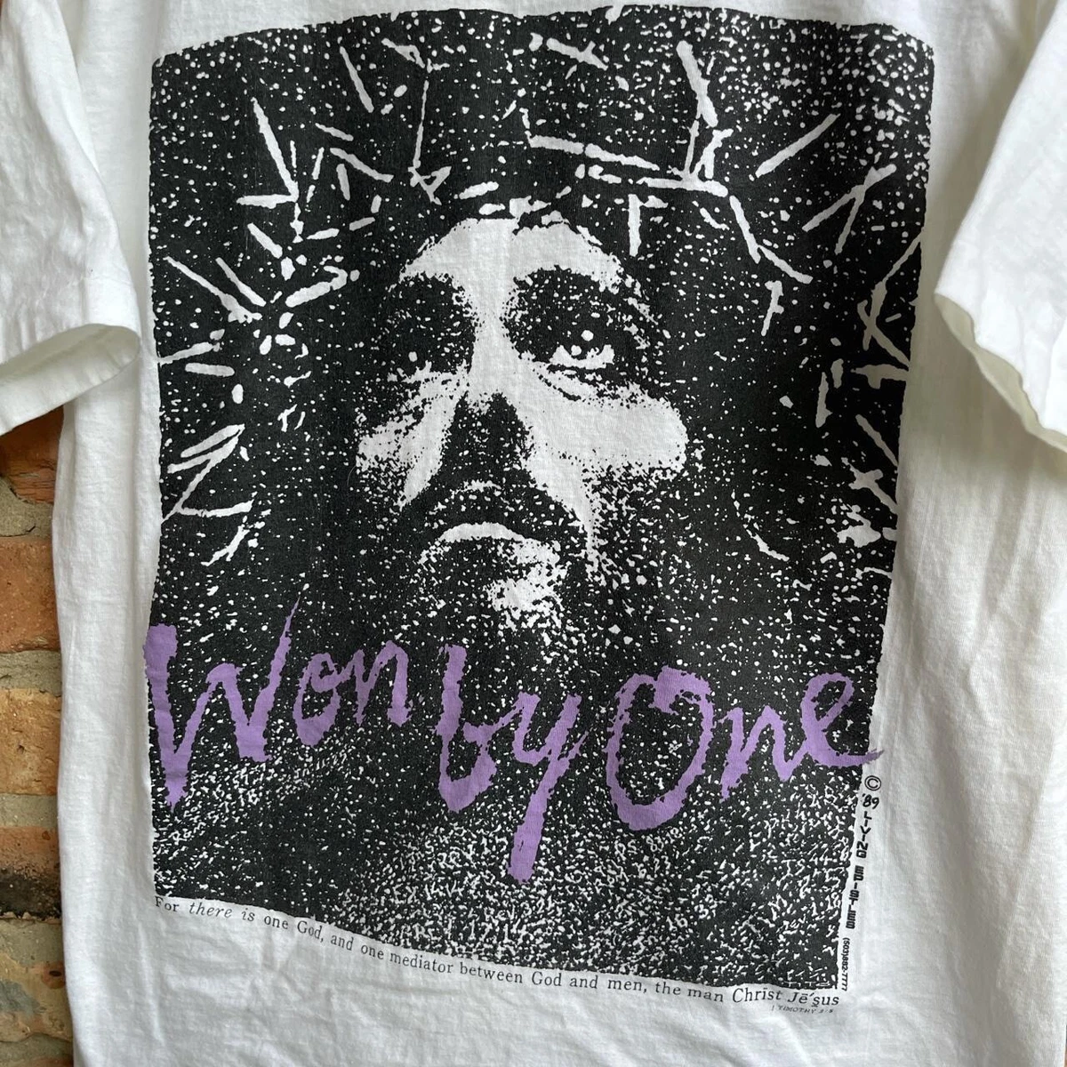 Vintage 1989 Jesus Won By One Living Epistles Single Stitch 80s Religious Tee