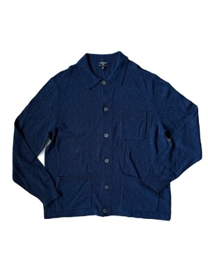 Todd Snyder Slub Cotton Linen Pub Jacket Navy Size XL New