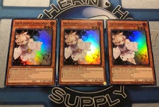 * 3X ASH BLOSSOM & JOYOUS SPRING 3X * 1ST EDITION SUPER RARE RA01-EN008 YUGIOH!
