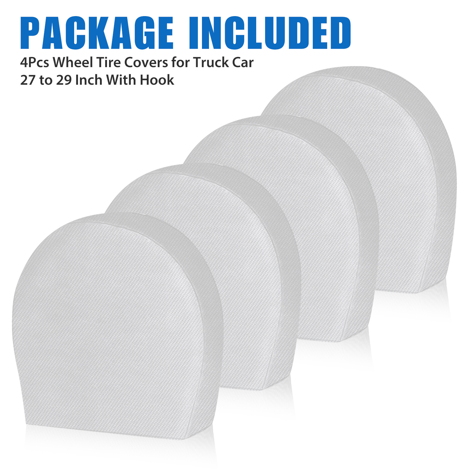 4PCS 27"29" Waterproof Wheel Tire Covers Sun Protector Car Truck RV