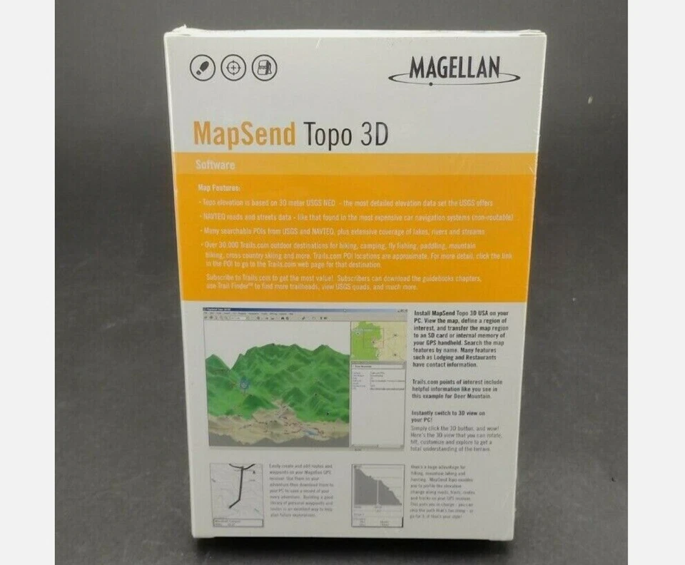 Magellan MapSend Topo 3D Software, 980611-09 Usa Version 1 - Image 3 of 4