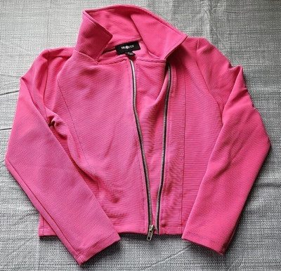 Girl's Amy Byer Jacket Size S 7/8 Pink Zip Up