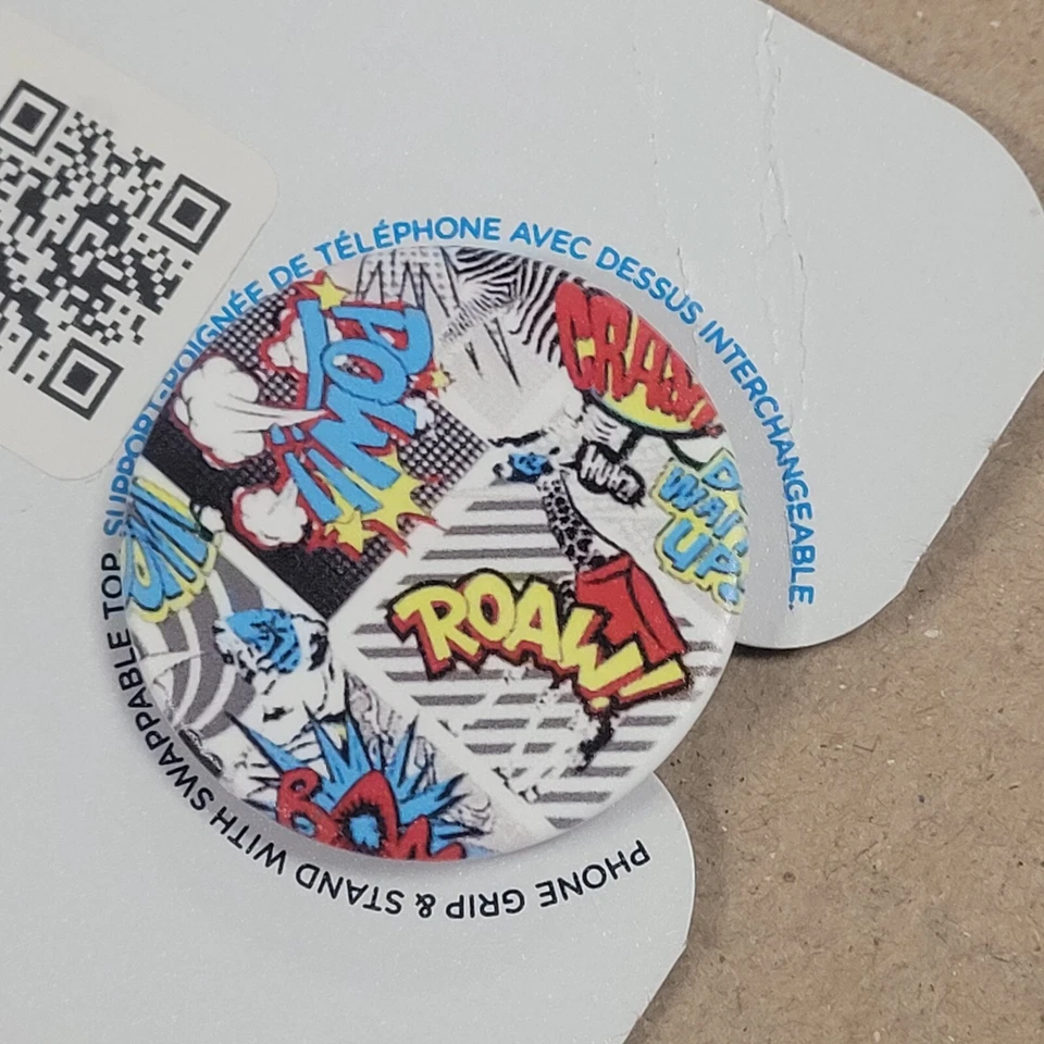 PopSocket Comic Design Collapsible Grip Stand Universal Phones and Tablet Holder - Image 4 of 4