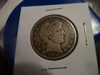 1912 D circulated Barber half dollar in fine condition