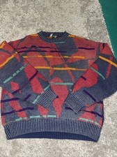 Vintage Colore Sweater Made In Italy Unisex Size M Multicolored Bright