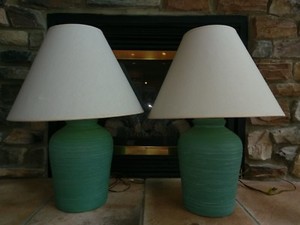 aqua blue table lamps