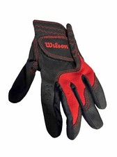 Wilson Junior SMALL Kids Child  s Left Hand Golf Glove Adjustable Black Red