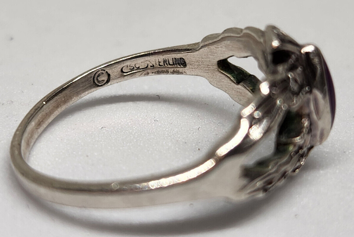 Silver Cloud Sterling Silver Sugilite Ring – Size… - image 12