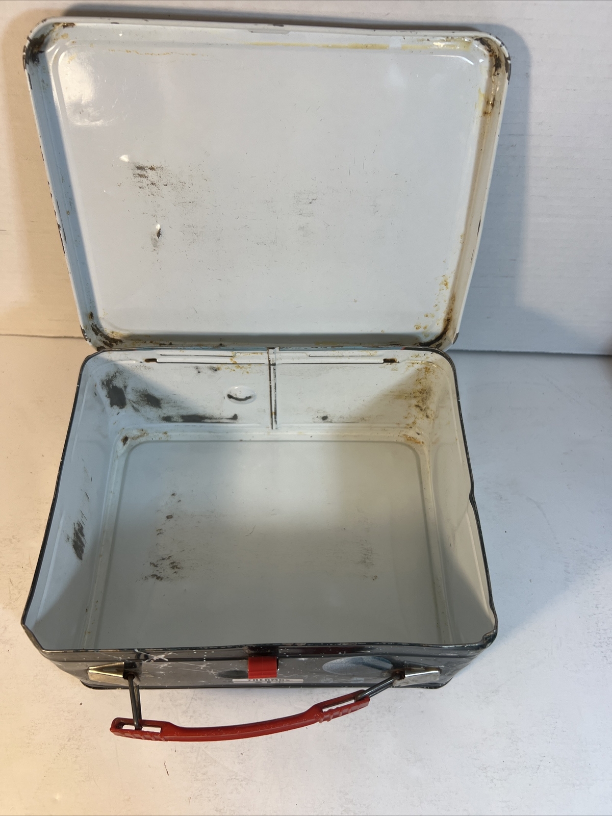 VINTAGE 1977 STAR WARS METAL LUNCH BOX THERMOS Lunchbox Yellow Cap Luke Jedi