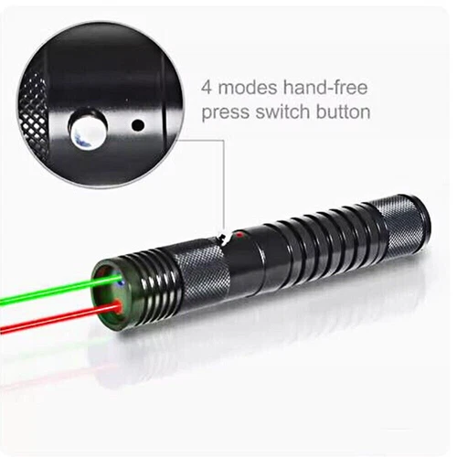 8000m Double Color Green+Red Laser Pointer Pen Rechargeable Light Lazer Kit