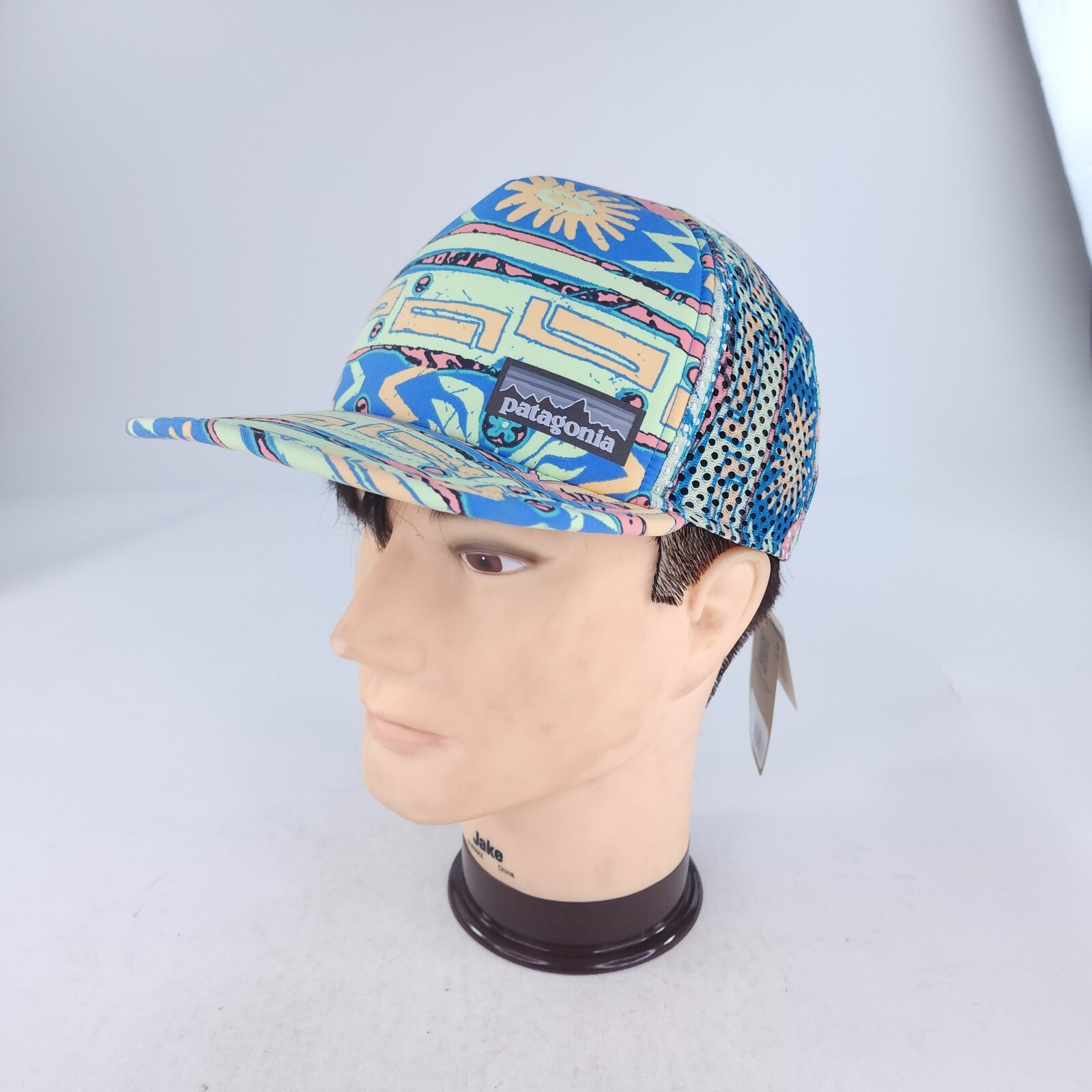 Patagonia Duckbill Cap salamander green Trucker hat High Hopes Geo Outdoor Hats