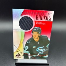 2024-25 UD SP Game Used #214 Logan Morrison Red Jersey RC Seattle Kraken