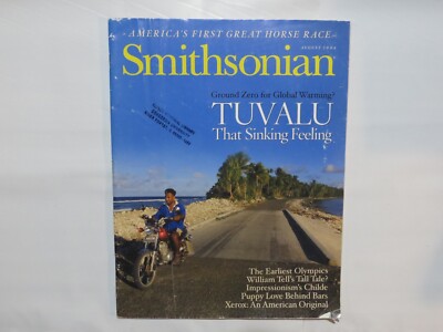 Smithsonian Magazine August 2004 - Ground Zero Global Warming Tuvalu U9