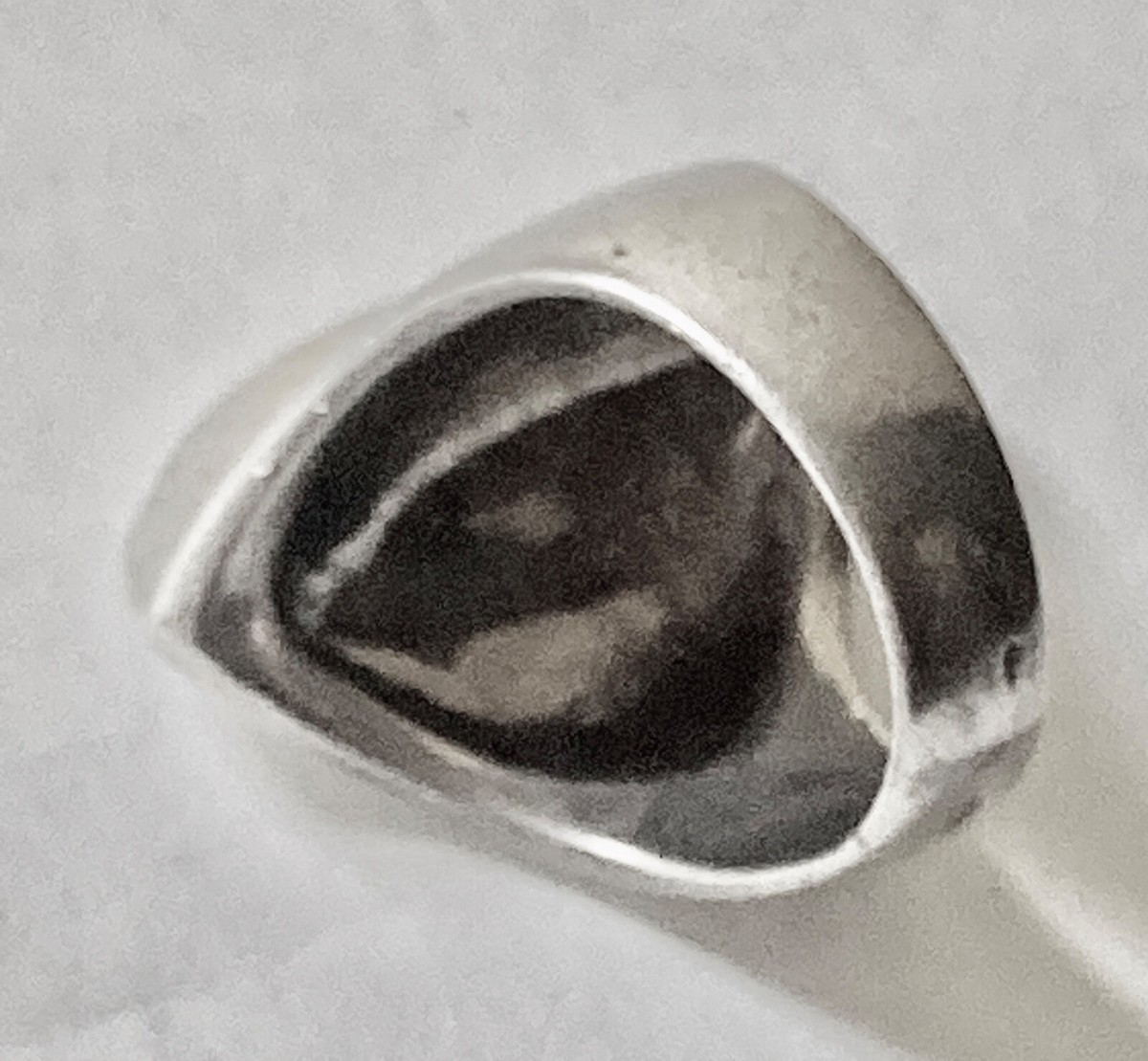 Bague Moderniste Scandinave En Argent Sterling - Taille 53, Poinçon D'orfèvre, Bijou D'artiste Numéroté 136