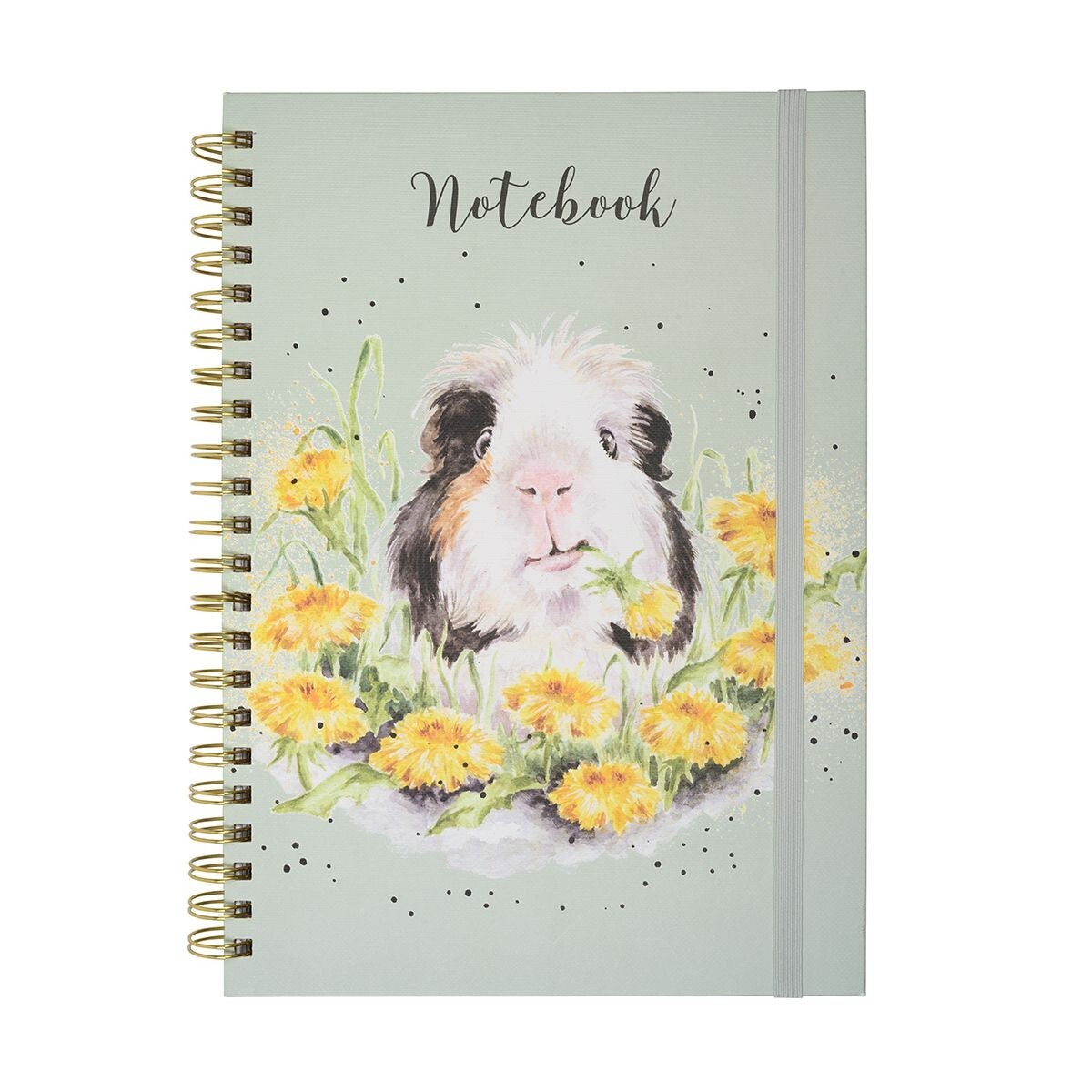 Wrendale Guinea Pig Notebook – Cute A4 Spiral Bound Illustrated Hardback Book