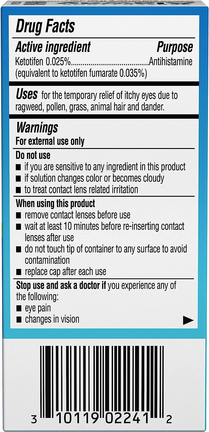 Bausch+Lomb Alaway Antihistamine Eye Drops Itch Relief 0.34 fl oz