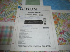 Denon DCM-550 Factory Service Manual Original, Paper