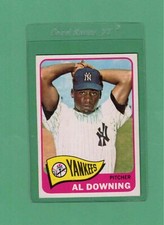 1965 Topps New York Yankees Al Downing # 598 NM Rare Low Pop Card!