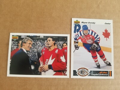 Wayne Gretzky 1991-92 Upper Deck #501 & #621 (2) Kings
