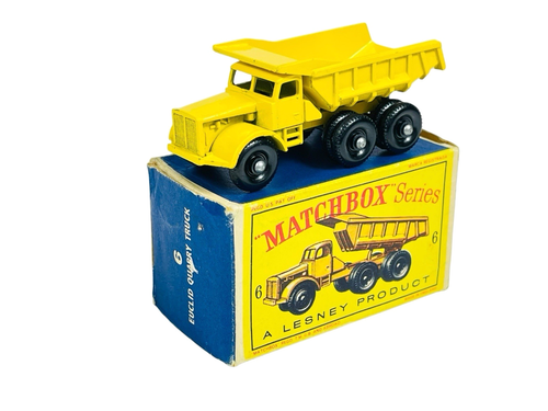 Matchbox Lesney No. 6 Euclid Quarry Truck w/D Style Box