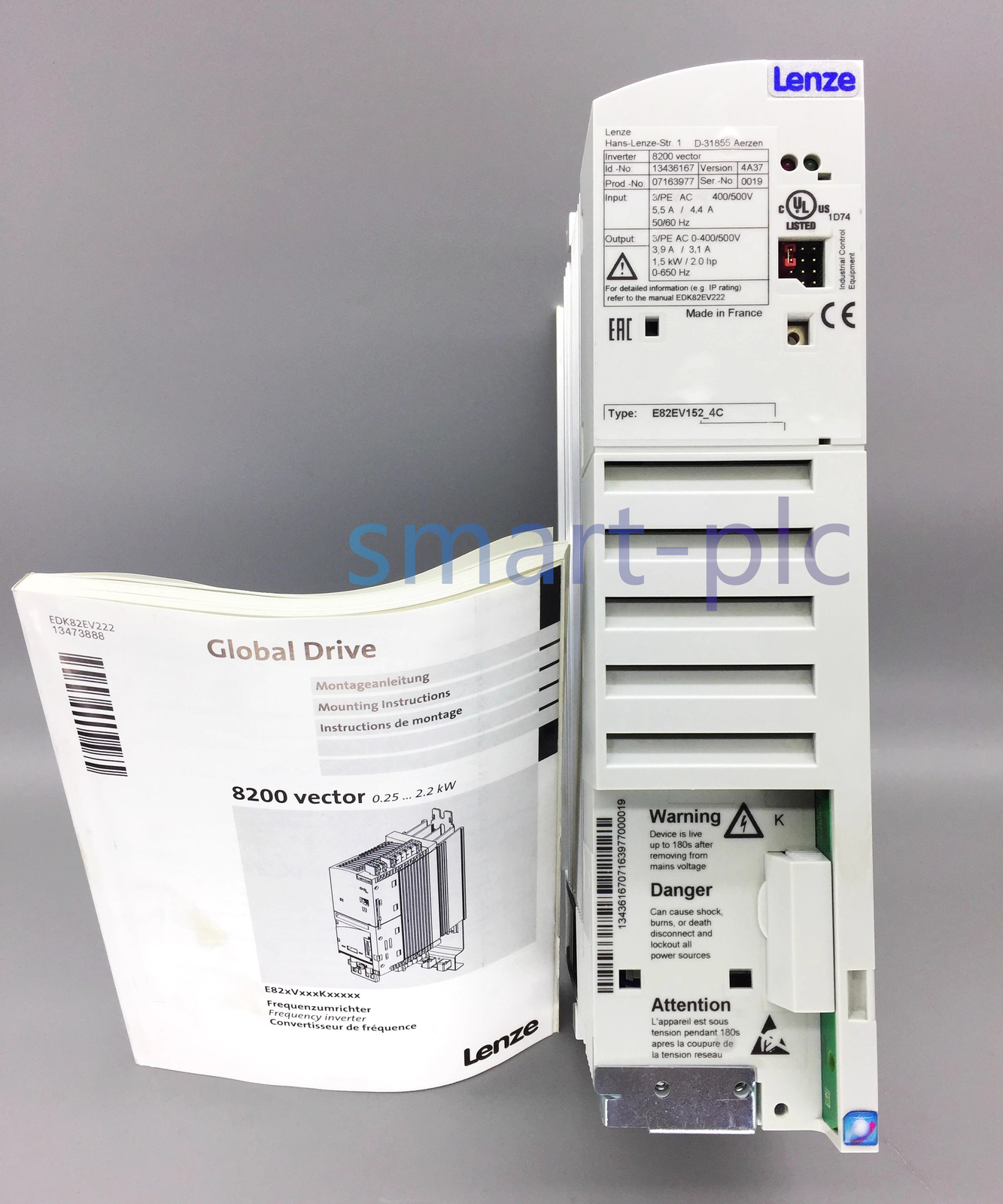 Variateur De Fréquence Lenze E82EV152K4C – Neuf En Boîte, Pour Contrôle Moteur Industriel