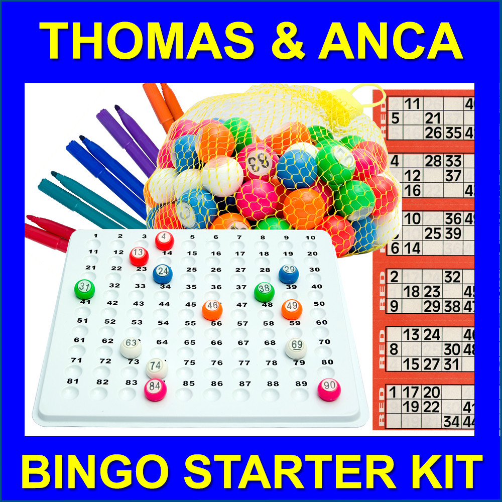 Masters Home Bingo - Juego de bingo, 90 bolas, boletos, bandeja y marcadores