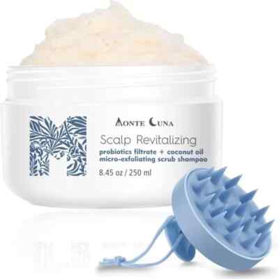 Monte Luna Micro-Peeling Peeling Shampoo mit massierender Kopfhautbürste