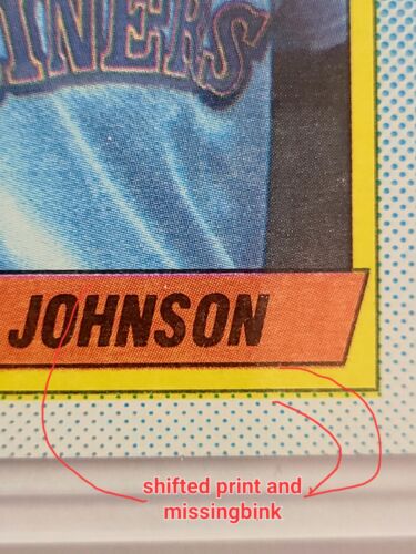 Misprint - 1990 Topps Randy Johnson. Siehe Bilder. - Bild 3 von 14