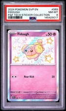 2024 Pokemon Paldean Fates Tech Sticker Collection 069 Fidough Psa 8 Card Promo