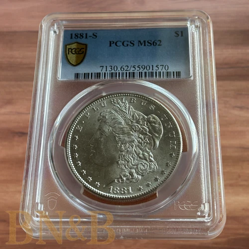 1881 S Morgan Silver Dollar PCGS MS-62
