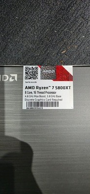 AMD Ryzen 7 5800X Processor (4.7GHz, 8 Cores, Socket AM4) Box