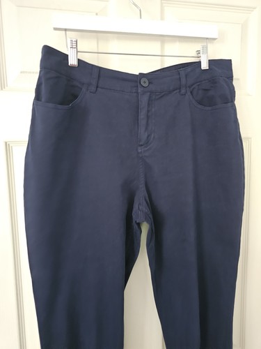 Seasalt Albert Quay Trousers Crops Size 14 With Stretch Pockets Cotton Blend - Picture 2 of 7