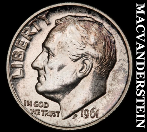 1961 Roosevelt Dime- Silver- Proof Luster No Reserve #J3736